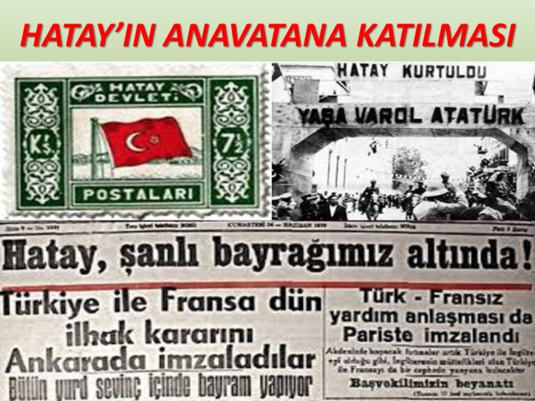 Hatay Devleti ve Hatay’ın Türk Topraklarına Katılması