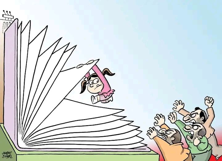 Kız çocukları okutulursa cahillikten kurtulur.